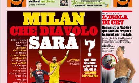 L'apertura de La Gazzetta dello Sport: "Milan, che Diavolo sarà?"