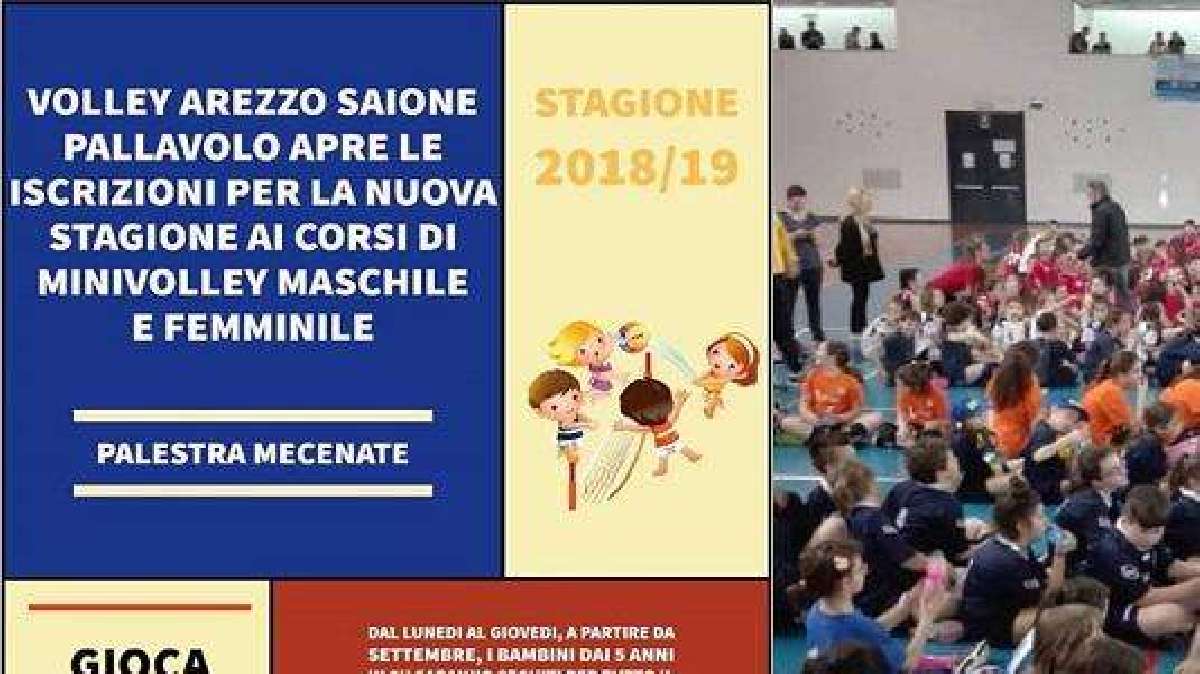 Il Volley Arezzo e la Saione Pallavolo aprono le iscrizioni per la