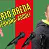 LIVE - Ternana-Ascoli, la conferenza stampa di Breda 
