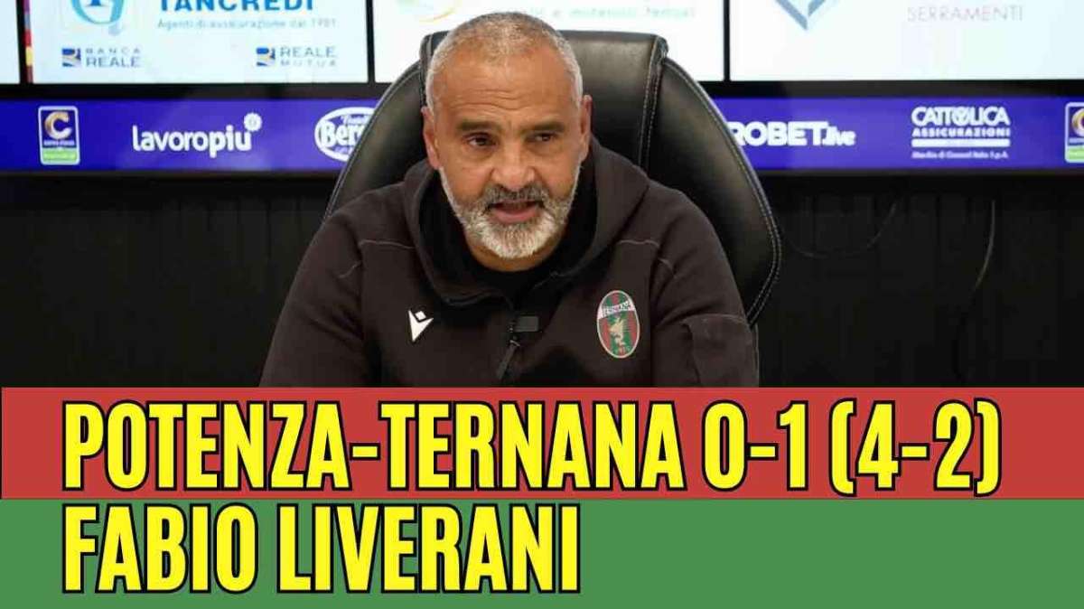 Fabio Liverani post Potenza-Ternana - Foto TernanaNews