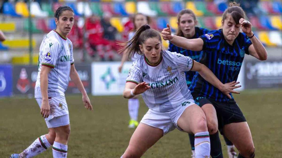 Lucia Pastrenge in azione contro l'Inter - Foto Ternana Women
