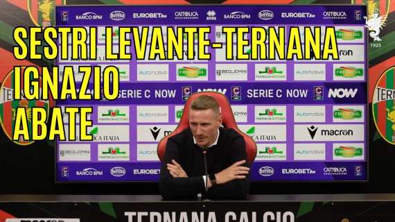 RIVIVI - SESTRI LEVANTE-TERNANA, la conferenza stampa di Abate: "Per questi ragazzi mi butterei nel fuoco"