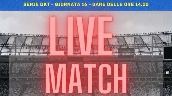 LIVE - Segui tutte le partite della 16a giornata di Serie B
