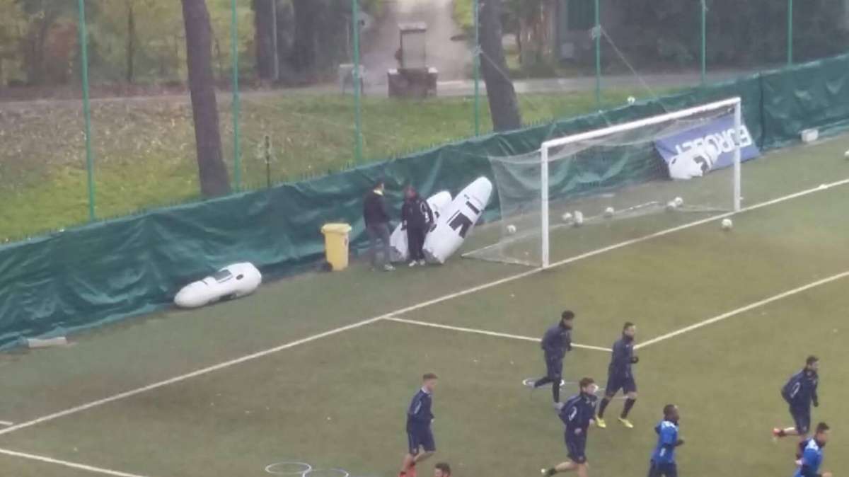 Longarini presente all'allenamento pomeridiano: le foto