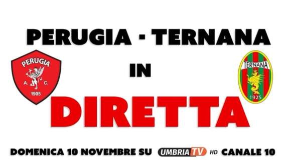 Perugia-Ternana in diretta e in chiaro su UmbriaTv con le voci di Taccucci e Laureti