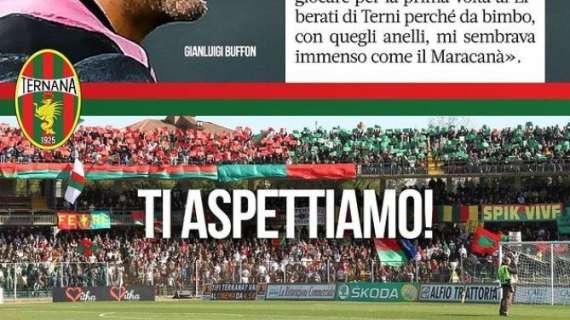 Buffon felice di giocare al Liberati e la Ternana: "Ti aspettiamo" - FOTO