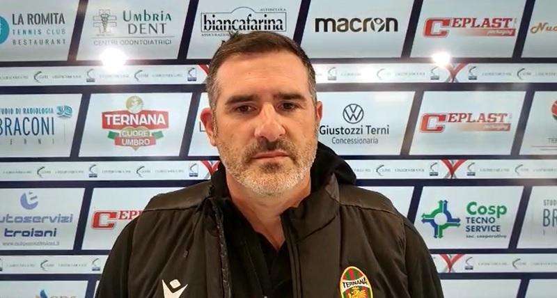 Ternana-Cavese 7-2, Lucarelli: "Peccato per i due gol subiti"