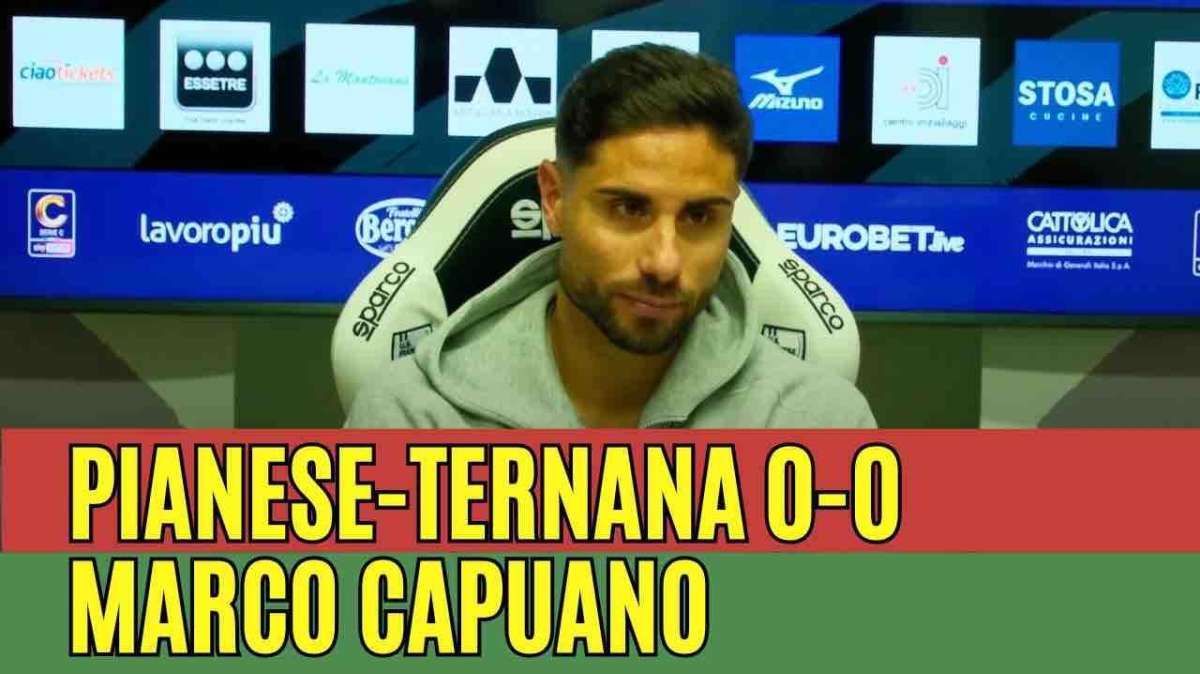 Marco Capuano post Pianese-Ternana - Foto TernanaNews