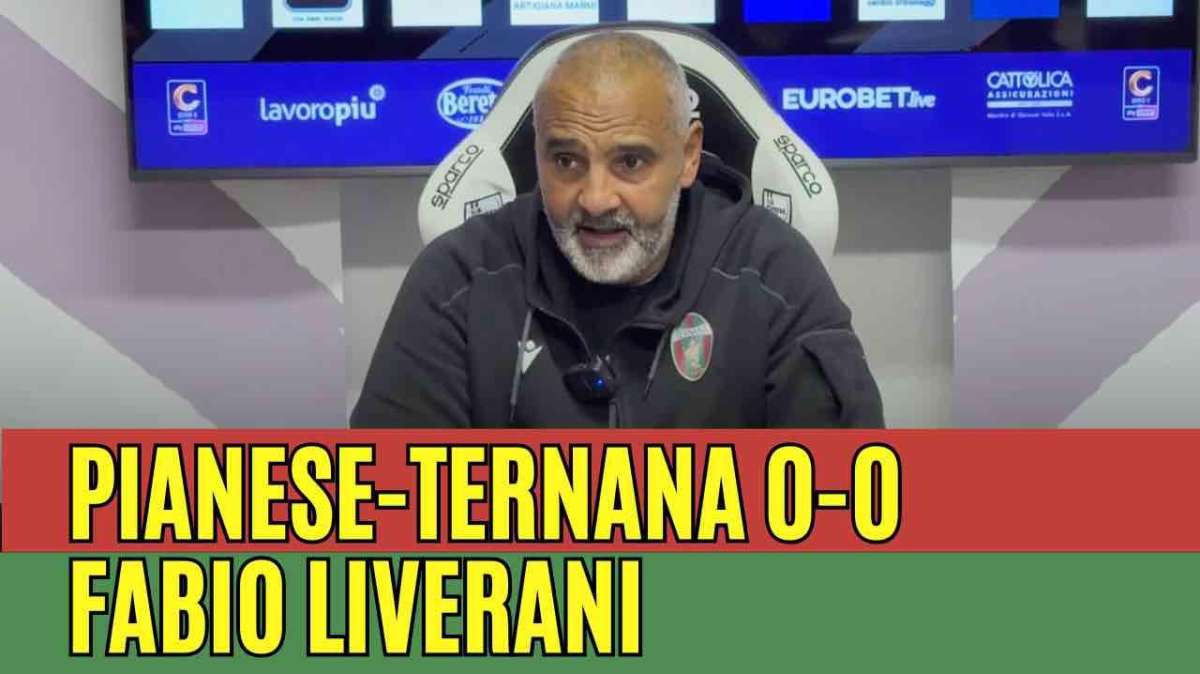 Fabio Liverani post Pianese YT - Foto TernanaNews