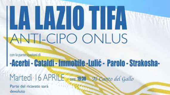 "La Lazio tifa Anti-Cipo Onlus" - tanti big biancocelesti al fianco di Serena Grigioni