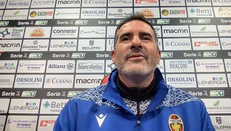 Ternana, Lucarelli inizia a parlare del derby contro il Perugia - VIDEO
