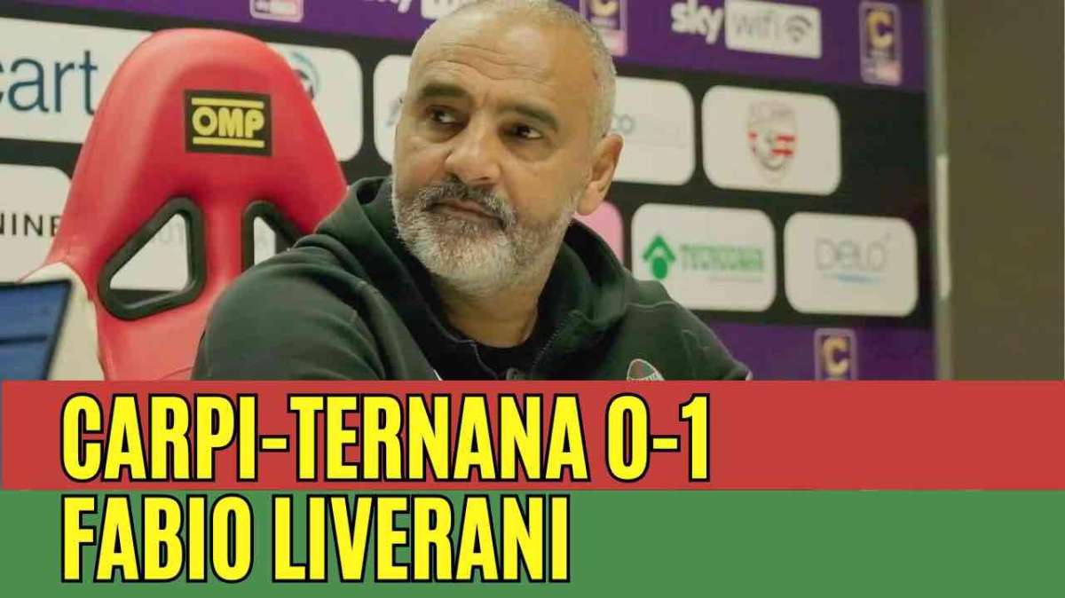 Fabio Liverani post Carpi-Ternana 0-1 - Foto TernanaNews