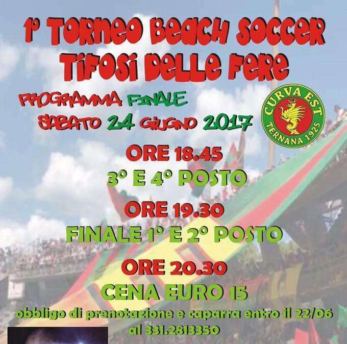 Il torneo di beach soccer della curva Est: gli appuntamenti della finale