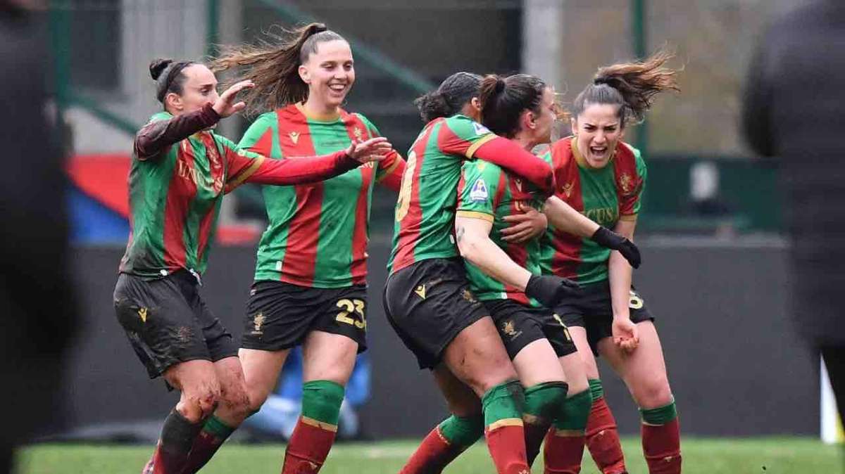 L'esultanza della Ternana Women al gol di Pirone - Foto Ternana Women