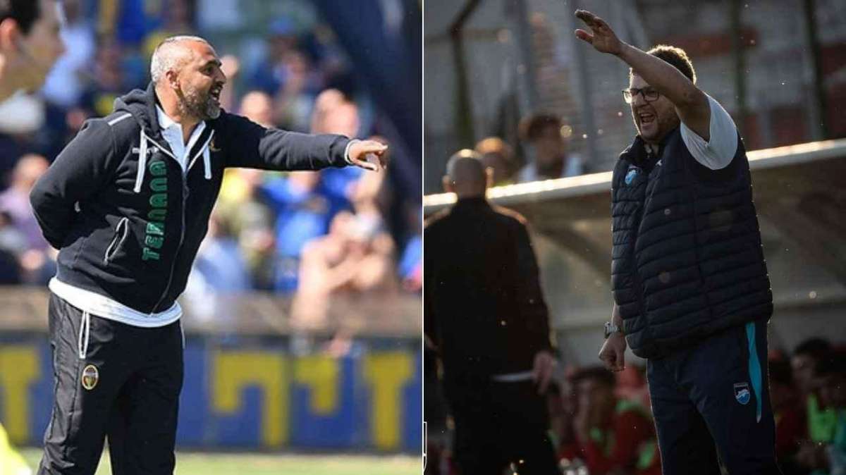 Fabio Liverani e Silvio Baldini - Foto da Ternana Calcio e Pescara Calcio