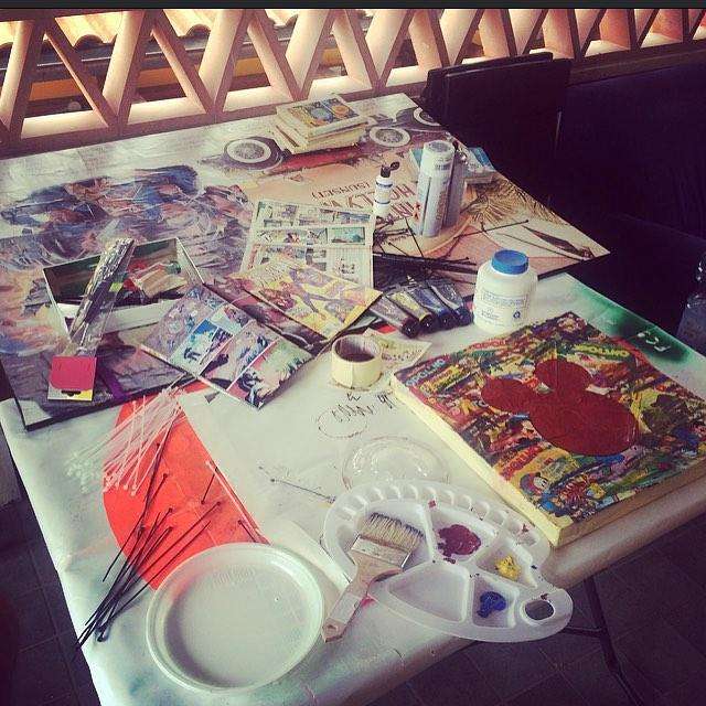 FOTO - E intanto Ceravolo dipinge le sue opere