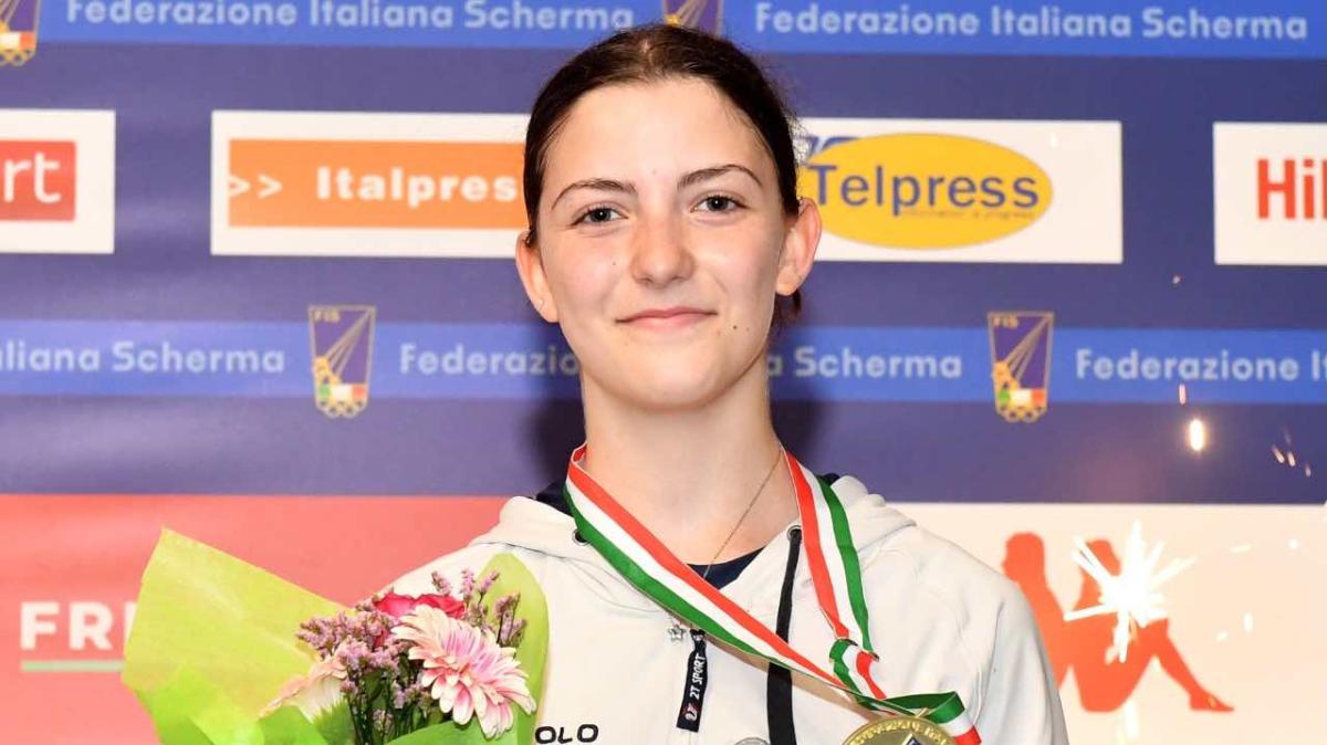 Sofia Quirini nella storia: la spadista ternana è Campionessa d’Italia Cadette