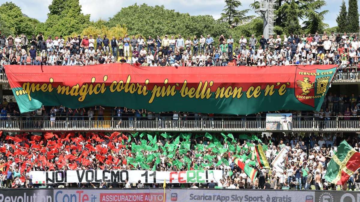 Ternana sopra a Perugia come numero di spettatori