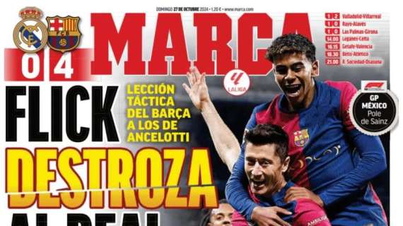 Marca: "Flick destroza al Real Madrid"