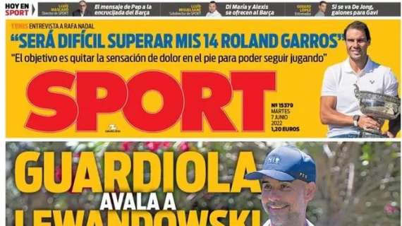 Sport: "Guardiola avala a Lewandowski"