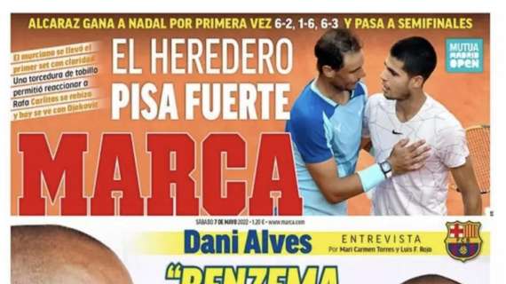 Daniel Alves en Marca: "Benzema se merece el Balón de Oro"