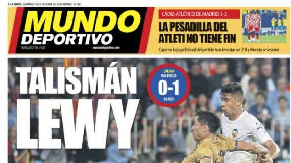 Mundo Deportivo: "Talismán Lewy"