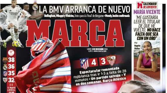 Marca: "El Atlético incendia la Liga"