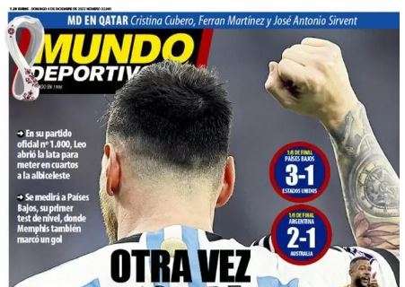 Mundo Deportivo: "Otra vez Messi"