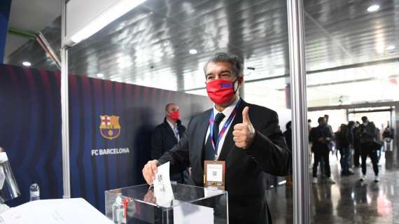 Laporta: "Queremos que vuelva la alegría al barcelonismo. Messi votando ha mostrado que quiere al Barça"