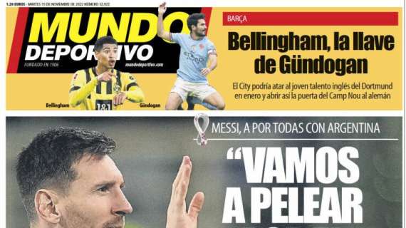 Mundo Deportivo, Messi: "Vamos a pelear por el Mundial"