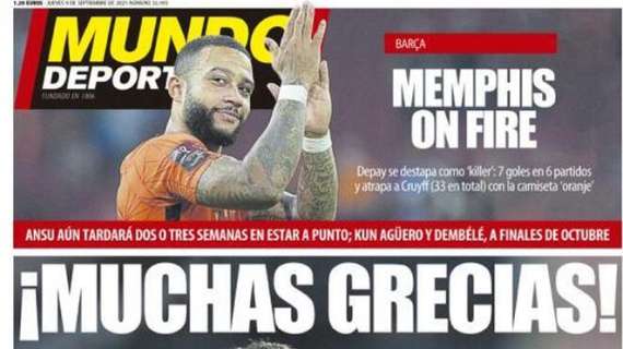 Mundo Deportivo: "Muchas Grecias"
