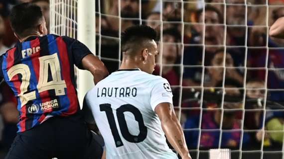 Barça-Inter, Lautaro: "Encantado por la actuación en la segunda parte"