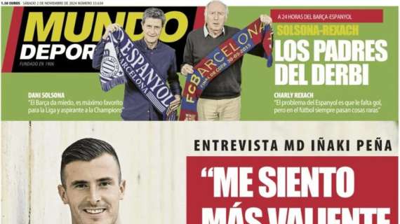 Iñaki Peña en Mundo Deportivo: "Me siento más valiente que nunca"