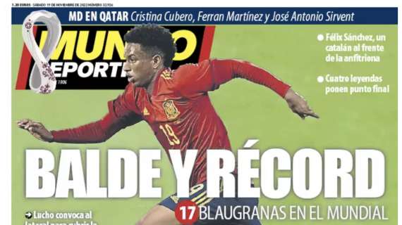 Mundo Deportivo: "Balde y record, 17 blaugranas en el Mundial"