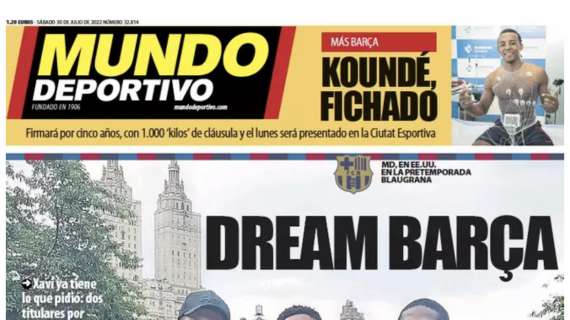 Mundo Deportivo: "Dream Barça"