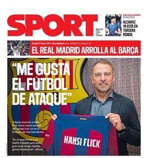 Sport, Flick: "Me gusta el fútbol de ataque"