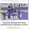 Repubblica (ed. Firenze): "Fiorentina all'assalto del Torino, servono i gol de Kean"