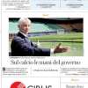 La Repubblica titola in prima pagina: "Sul calcio le mani del Governo"