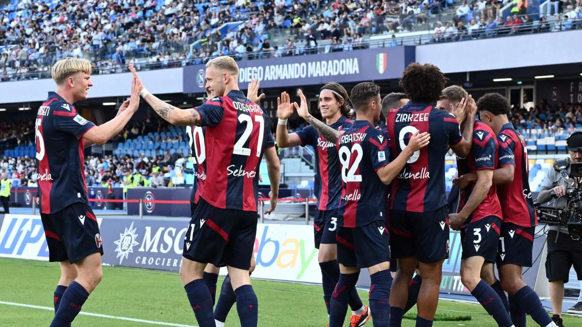 Serie A - Bologna avanti per 2-0 a Napoli all'intervallo