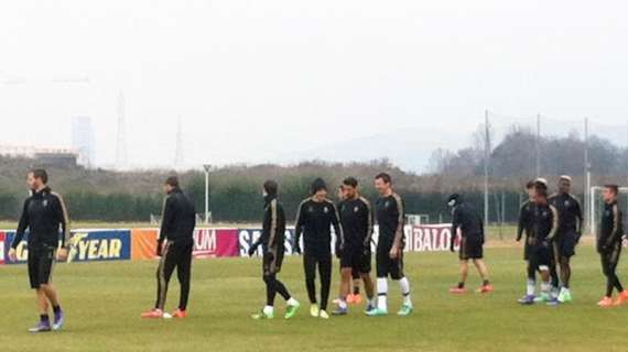 Juventus, seduta mattutina a Vinovo