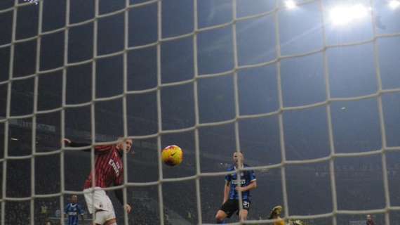 Milan avanti 2-0 all'intervallo nel derby. Decidono Rebic e Ibra