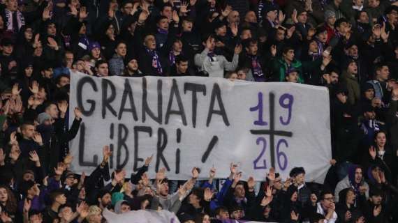 "Granata Liberi", i tifosi viola solidali con gli arrestati dopo l'Inter