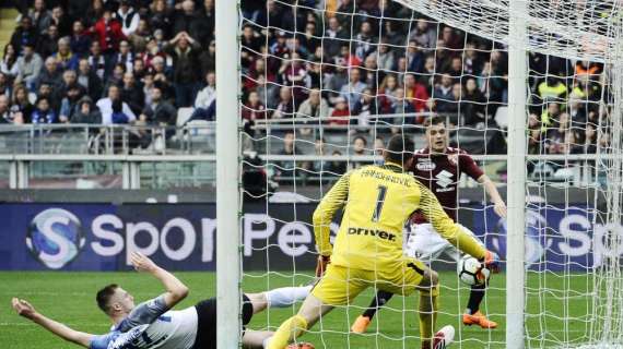 Torino-Inter 1-0. Il Toro batte i nerazzurri dopo 24 anni. Super Sirigu nega il gol agli avversari