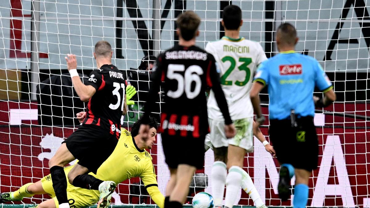 Serie A: Milan avanti sulla Roma all'intervallo. Per ora decide Pavlovic 