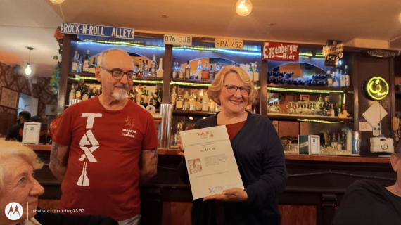 Consegnato a Mariarosa Mascheroni il premio “Testimone della fede granata - Gigi Giaudrone”