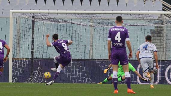 Fiorentina-Verona 1-1, Vlahovic dal dischetto risponde a Veloso