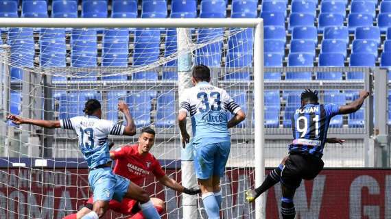 Serie A, primi tempi: pari tra Lazio e Atalanta, sorpresa Frosinone