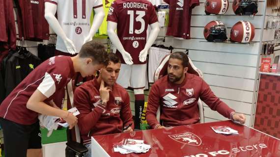 Pellegri e Rodriguez, bagno di folla al Torino Fc Corner 