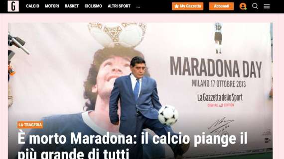 Il ricordo del Torino per Maradona 