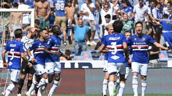 Serie A-La Sampdoria batte lo Spezia 2-1 nel derby ligure
